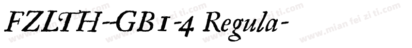 FZLTH--GB1-4 Regula字体转换